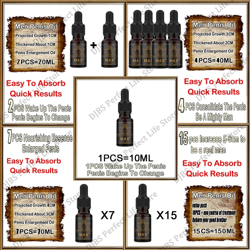 Penis Enlargement Oil Permanent Growth Thickening Oil for Men No Side Effects Massage