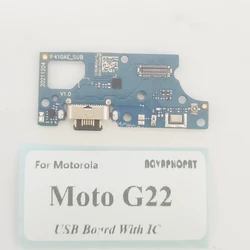Universal USB Dock Charger Port with Built - in Microphone and IC (Moto G22 With IC)