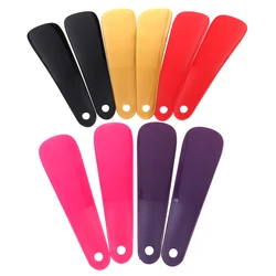 2Pcs 16cm Plastic Shoe Horn Spoon Shape Shoe Horns Professional Shoehorn Flexible Shoe Lifter