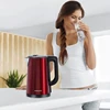 Houselin 1500W fast boiling electric teapot, 2.5L stainless steel kettle electric boiling water auto turn off electric kettle 4