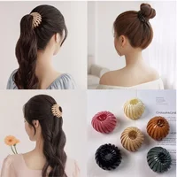 6/12Pcs Retractable Birds Nest Magic Hair Clips Women Girls Geometric Hair Claw Clamp Expandable Ponytail Holder Accessories