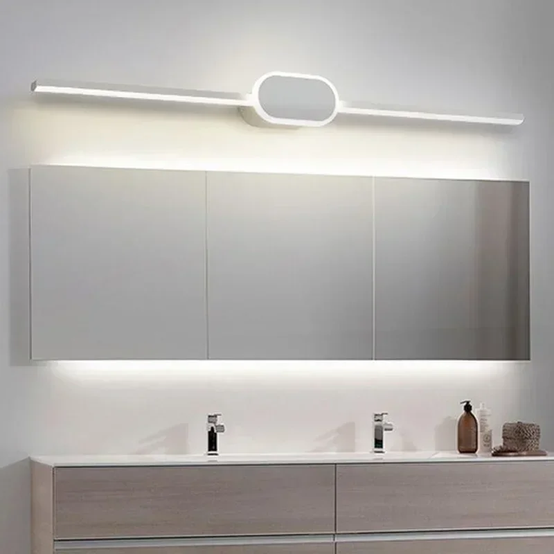 

Modern LED Wall Light Bathroom Hardwares LED Wall Lamp Three Colors Lights Aluminum Led Bathroom Bath Mirror Line Lamp