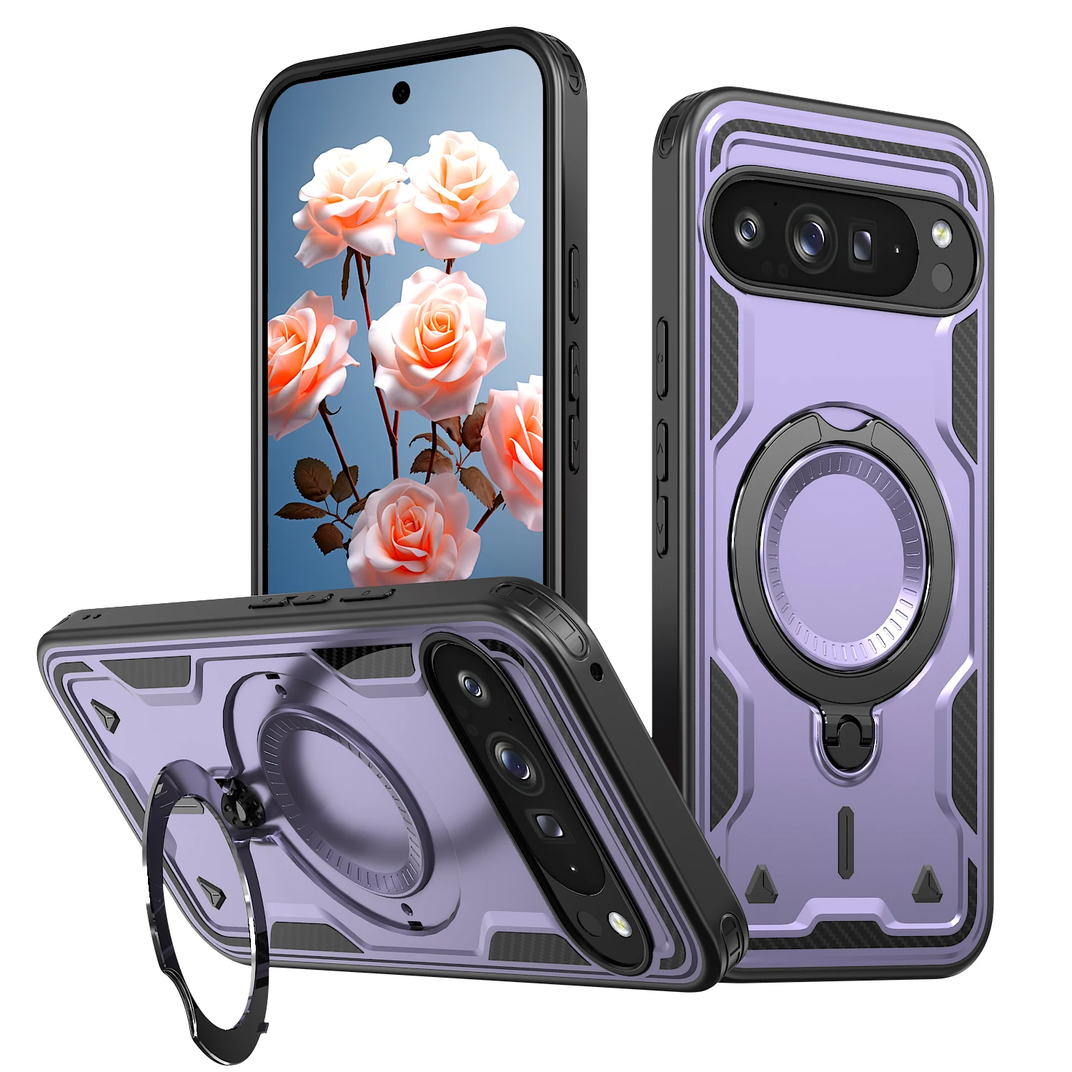 Magnetic Rotatable Stand Case with Kickstand and Enhanced Protection