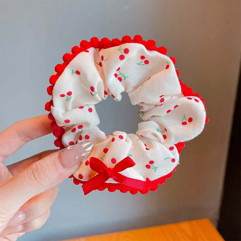 Sweet & Stylish Women's Lace Edge Floral Scrunchie Headband
