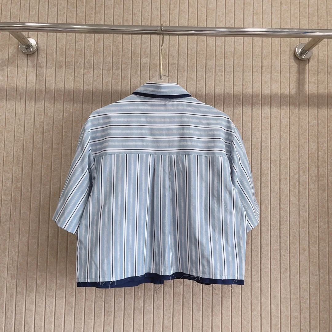 

Preppy Style Women Blouse Girls' Turndown-Collar Casual T-shirt With Tie Female Short Summer Blouse Fashion Student Clothes