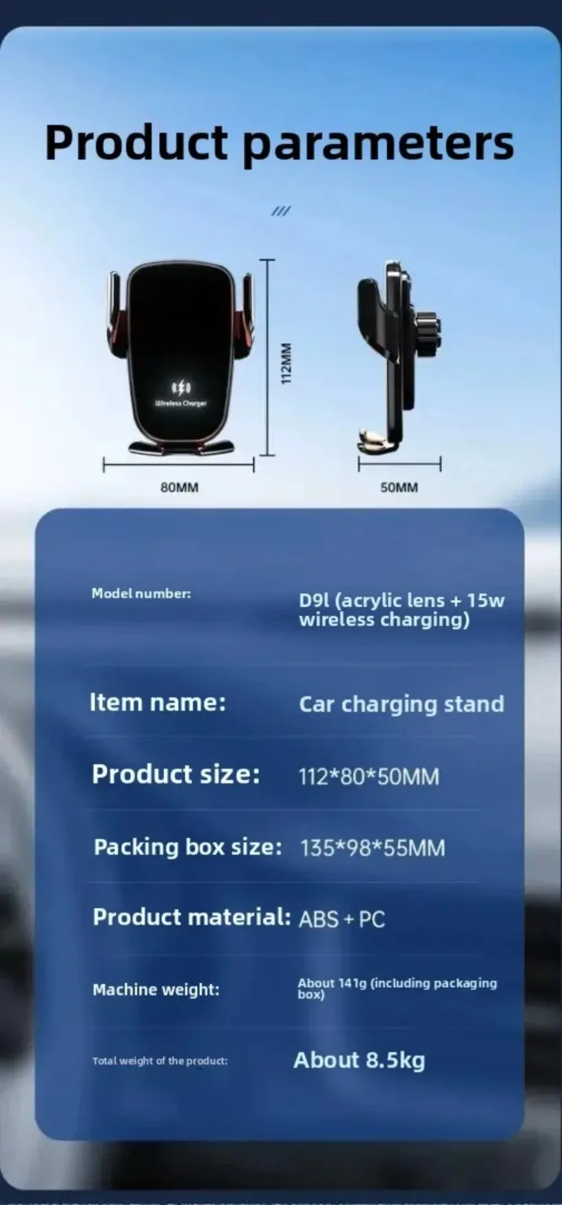 15W Wireless Auto Ladegerät Air Vent Auto Telefon Halter Für iPhone Samsung Xiaomi Auto zubehör Schnelle Ladegerät Stehen – Detail 16