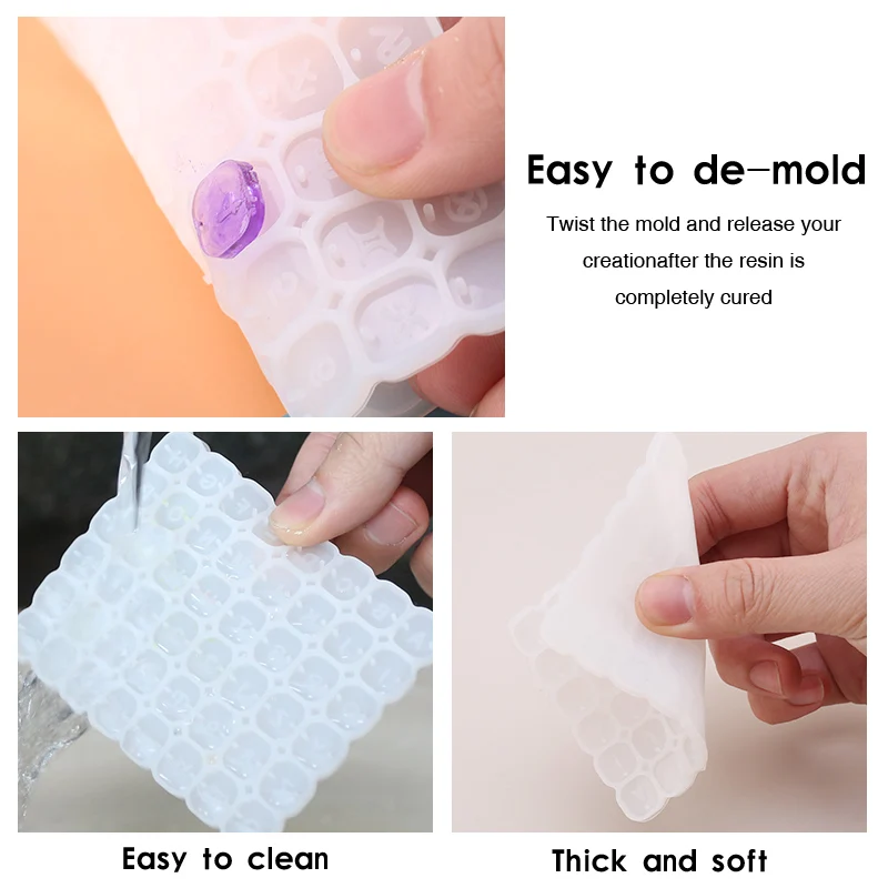 Jewelry Silicone Resin Molds Kit - Epoxy Resin Moulds for Making Pendant  Earring, Necklace, ,Keychain DIY Jewelry Resin Mold Set