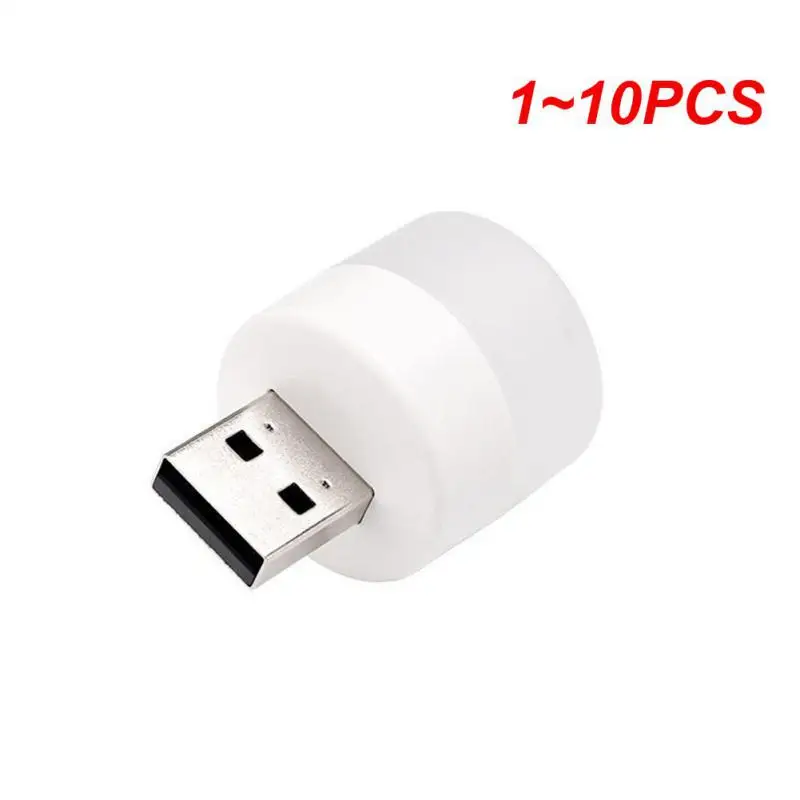 

1~10PCS LED Plug Lamp 1W Super Bright Eye Protection USB Book Light Computer Mobile Power Charging USB Small LED Night Light