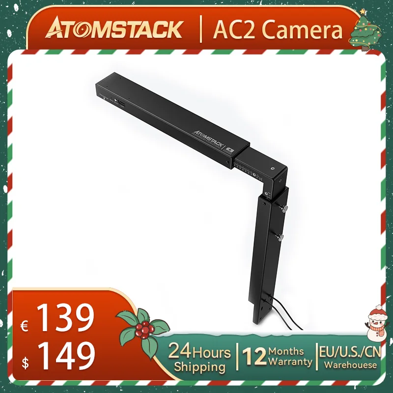 

Atomstack AC2 Lightburn HD Recording Camera 400x400mm Photography Range Precise Positioning Laser Engraver Recorder Logger WIFI