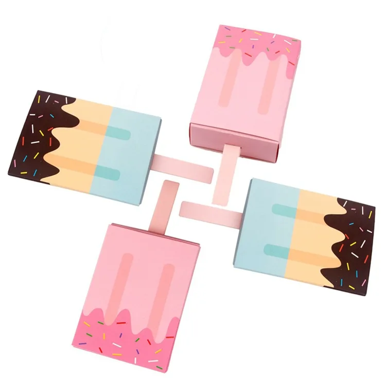 10/50 Stück Eiscreme-Verpackungsboxen, Süßigkeiten-Geschenkbox – Detail 5