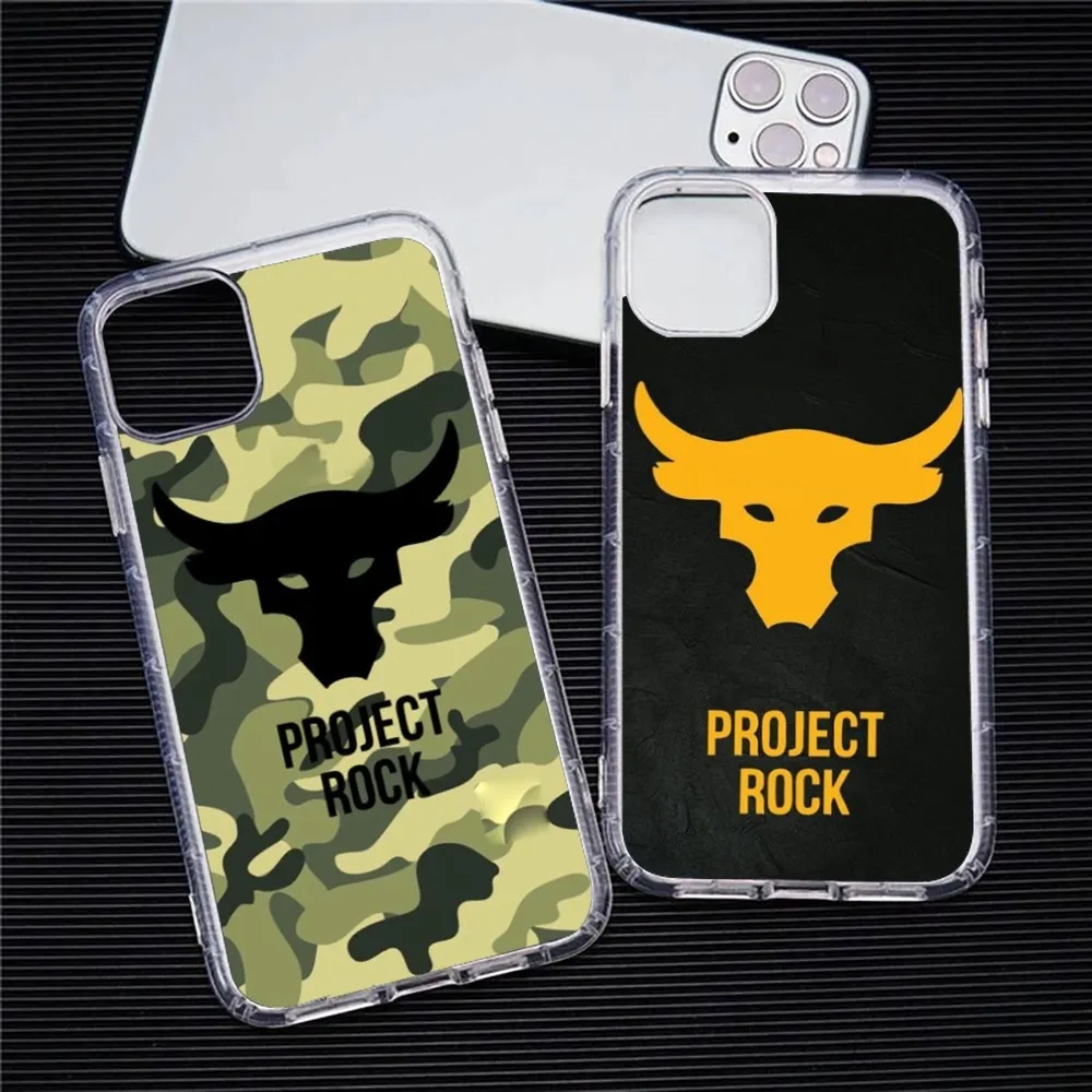 Custodia Per Telefono P-Project R-Rock Per Iphone 15 11 13 14 Pro Max 7 8 Plus X Xr Xs Max Se2020 12Mini Cover Trasparente
