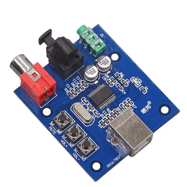 PCM2704 Audio DAC USB to S/PDIF Sound Card hifi DAC Decoder Board 3.5mm