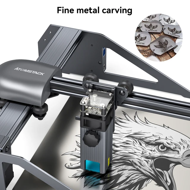 ATOMSTACK P7 M40 Laser Engraver Machine 200x200mm CNC Desktop Engraving  Metal Stainless Steel Cutting Wood Acrylic Easy Install - AliExpress