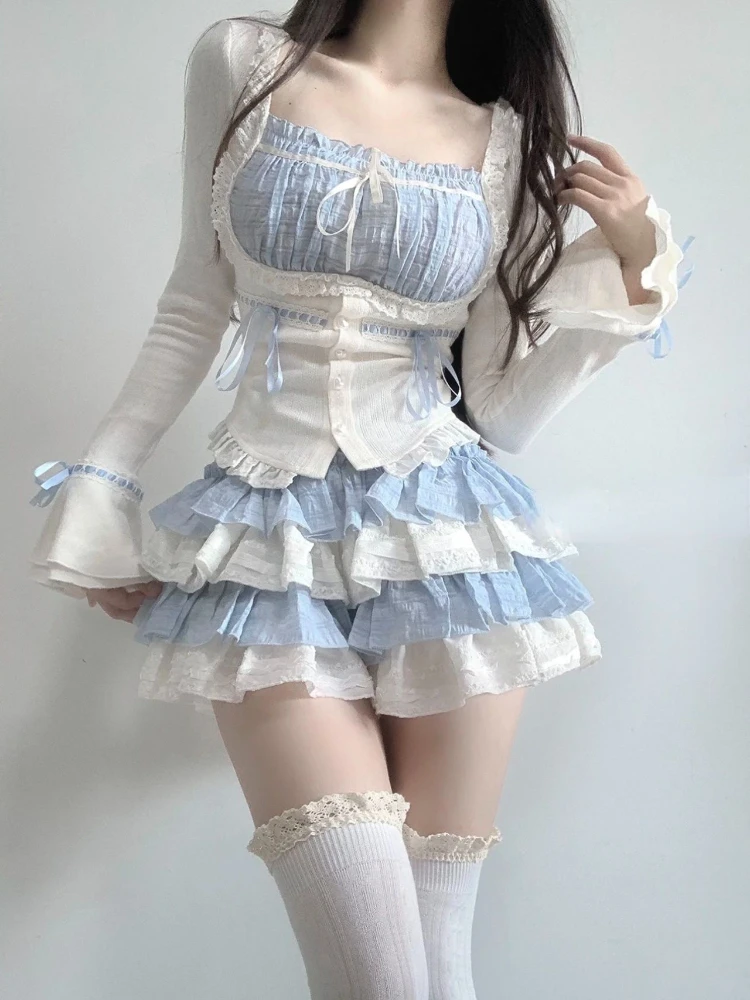 Kawaii-Story T-11 Lolita Pastel Goth Damen T-Shirt Funky Sprüche Grab Grave Harajuku Süß