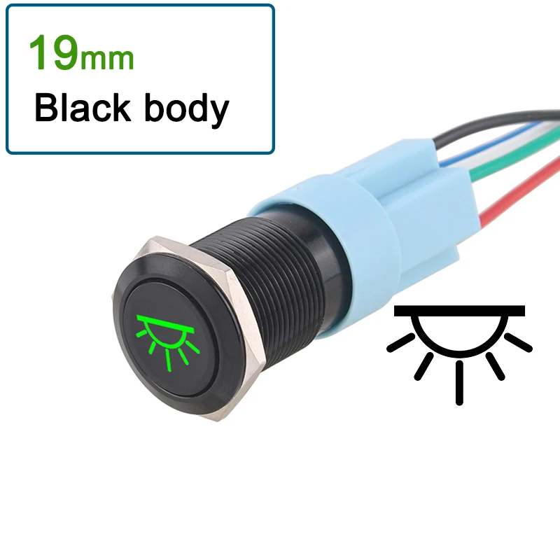 19mm-Green LED-Bl
