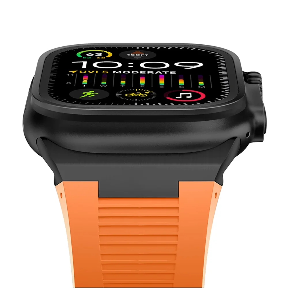 Premium Soft Silicone Watch Strap - Durable Rubber Band for Enhanced Comfort and Style