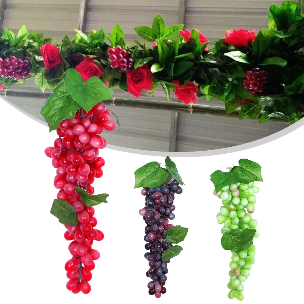 

Artificial Fruit Grape Food Lifelike Simulated Fruit Simulation Grape Skewers Fake Fruits Plant Grapes Props Desktop Decor