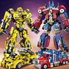 800PCS Transformation Optimus Prime Bumblebee Building Blocks 10302 Truck Sport Car Bricks Toy Gift For Kid Children 4
