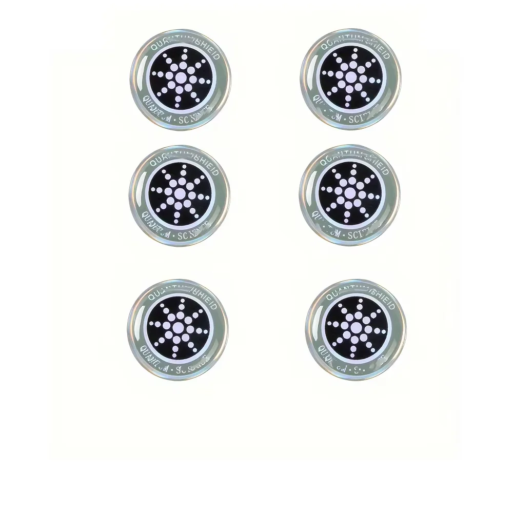 6-Pack EMF Protection Shield Stickers - Anti-Radiation Round Stickers