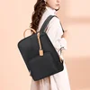 BOPAI Women Fashion Lightweight Commuter Backpack Business Cowhide Shoulder Bag Waterproof Nylon Bag 14 inch Computer Bag 2