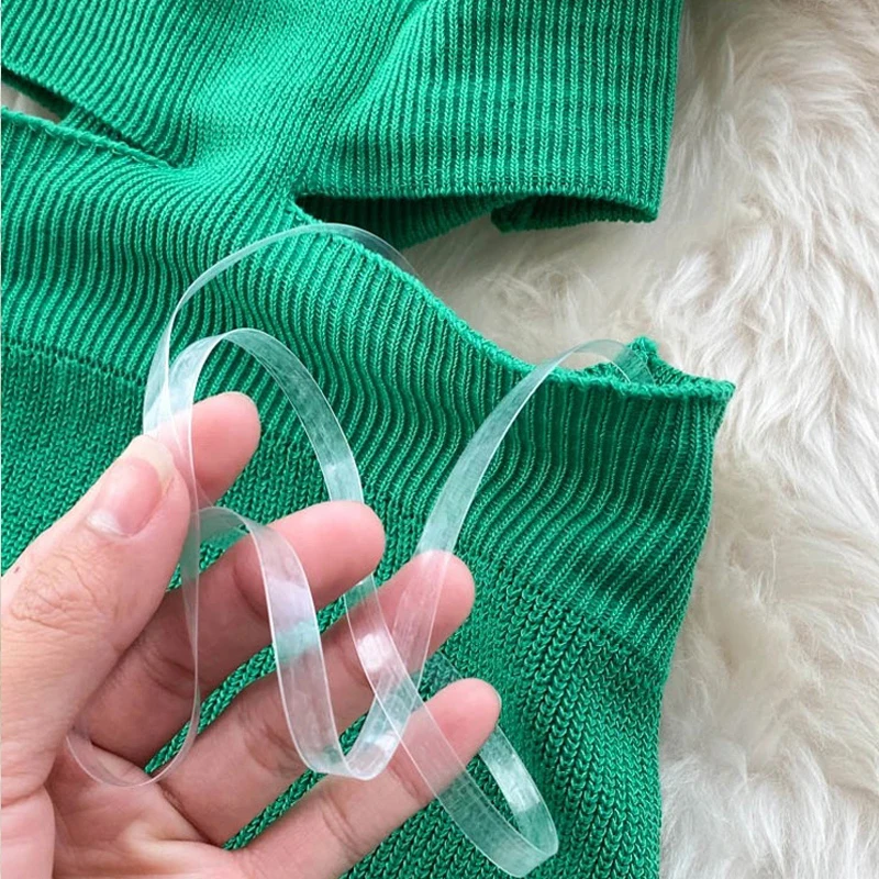 YuooMuoo شيك موضة مثير التفاف الوركين سبليت محبوك فستان صيفي المرأة قطع الخصر Bodycon فستان طويل الشارع الشهير الزي Vestido