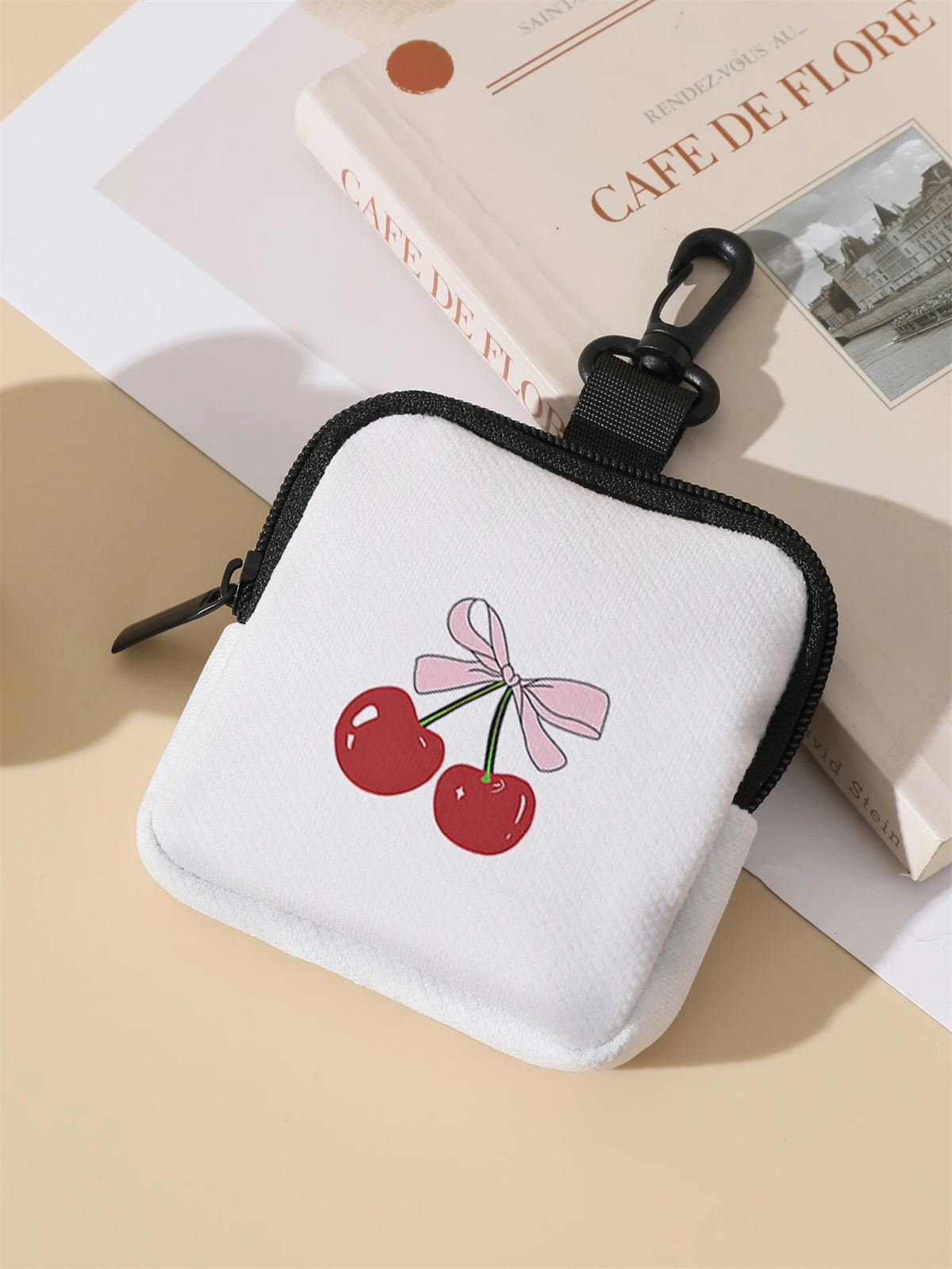 Large capacity coin wallets with cherry patterns, digital printed wallets, and storage bags are ideal choices for gift giving