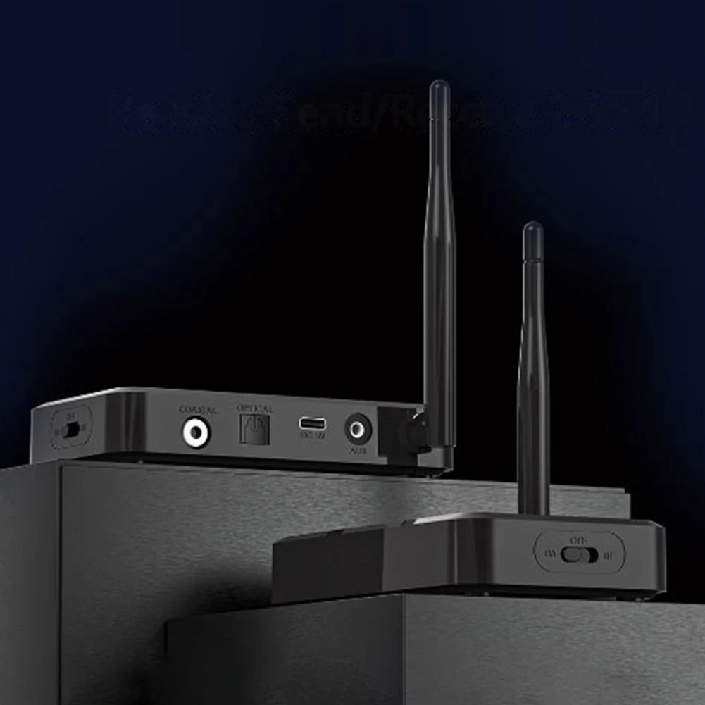 LE Wireless Audio Music Transmitter Adapter USB/AUX/Opt/Coax Bluetooth-Compatible 5.3 Wireless LE Audio Adapter for TV Speaker