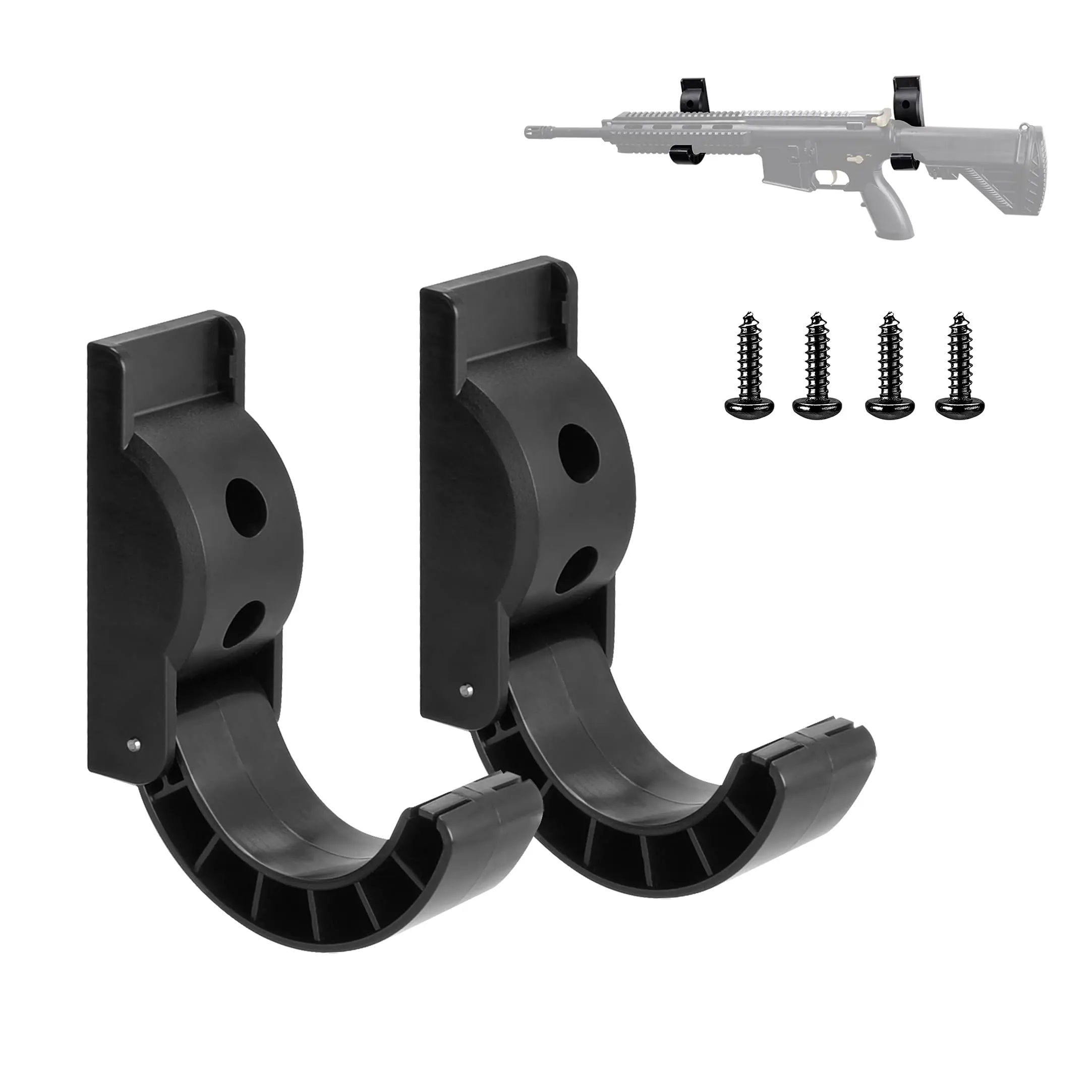 

Adoreal Gun Rack Wall Mount Semicircle Rifle Rack Multipurpose Folding Gun Storage Stable Arc Design For Wall Shotgun Hooks