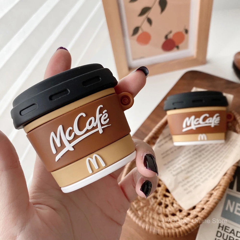 Case for Apple AirPods 1 2 3 Pro Case for AirPods Pro2 Case Cute 3D Snack Bag Drink Bottles Earphone Protective Case Accessories
