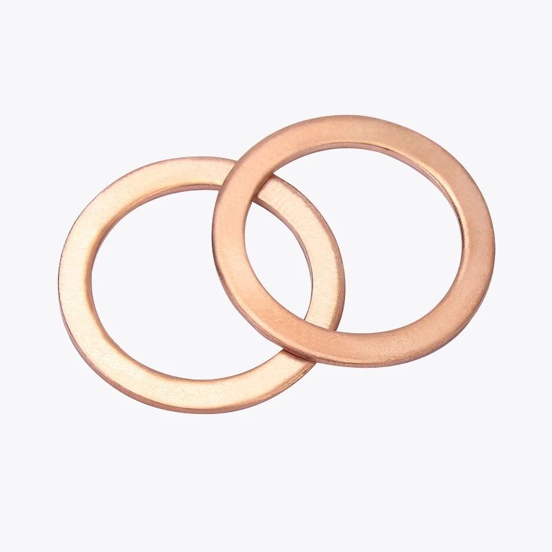 Red copper flat washer ring M5 M6 M8 M10-M48 outer diameter 9mm-58mm thickness 1mm-2mm