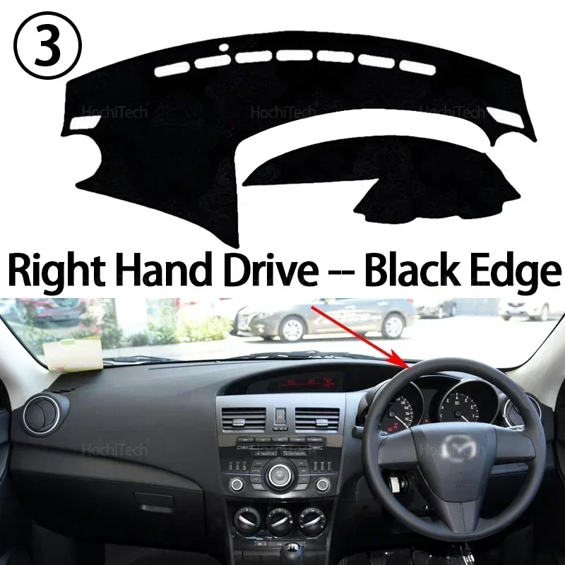 Auto-Armaturenbrett-Abdeckung, vermeiden Sie Lichtpolster, Instrumententafel, Matte, Teppiche für Mazda 3 Axela 2009 2010 2011 2012 2013 M3 BL – Detail 11