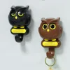 Creative Wall Hanger Automatic Open Close Eyes Owl Key Holder Key Hanger Storage Hook for Hanging Towels Hats Coat Bags Key 2