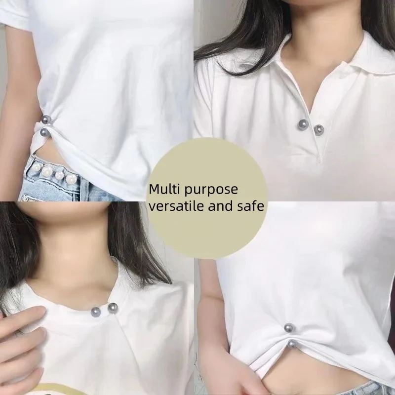 3-12PCS 진주 미끄럼 방지 안전핀 드레스 브로치 장식 드레스 허리 고정핀 칼라 조절 스카프 패션 다용도