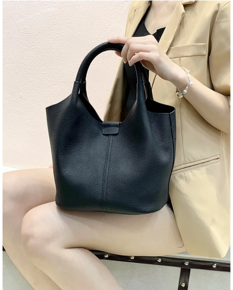 Echtleder Schultertasche Nischen-design Luxus Handtasche Damen_voghion.com