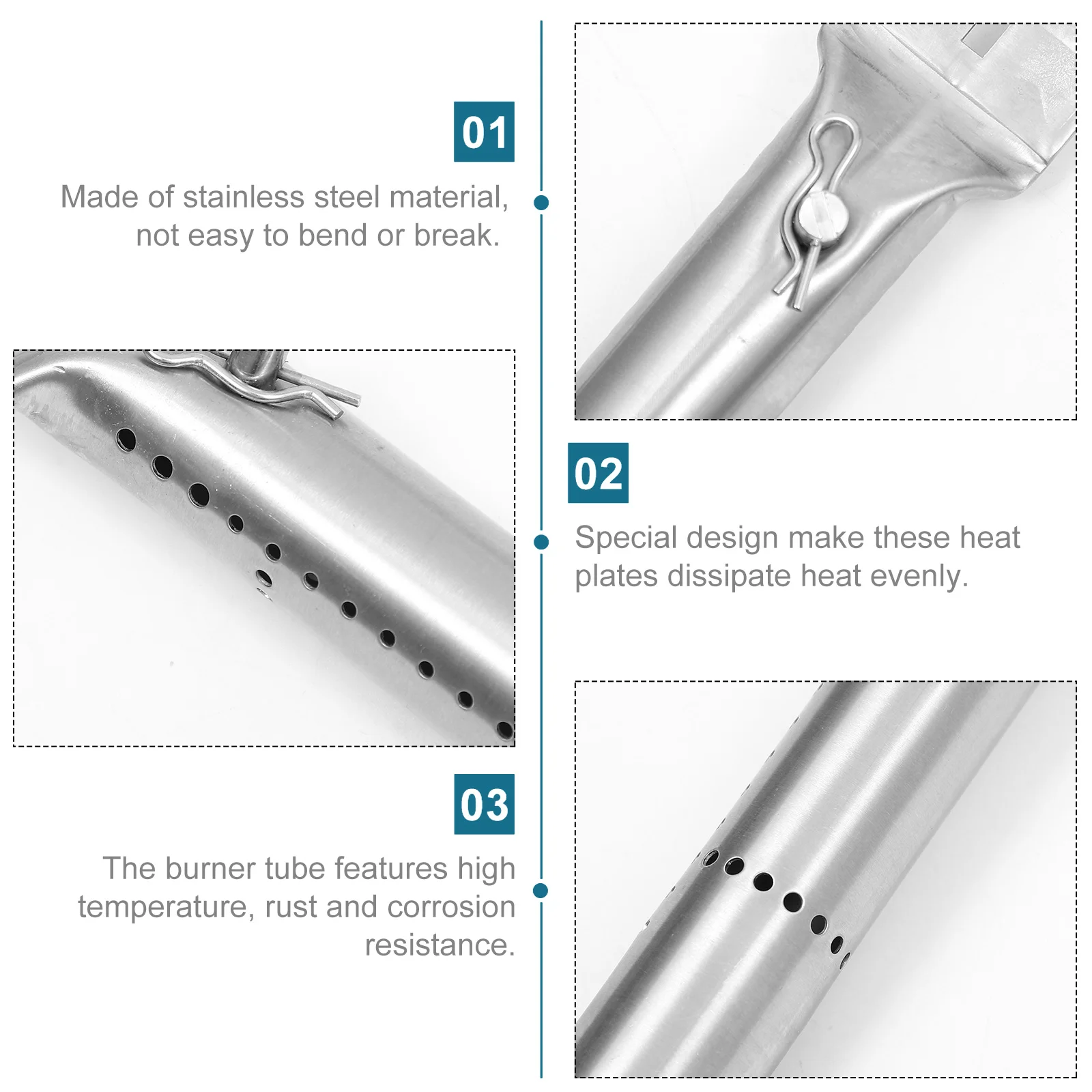 Outdoor Grill Stainless Steel Tube Gas Burner Replacement Tubes BBQ Supplies barbecue grill,gas burner