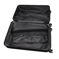 Ensemble de 3 valises avec serrure TSA, valise noire en ABS, valise trolley rigide, ensemble de valises de voyage, 20/24/28 pouces 6