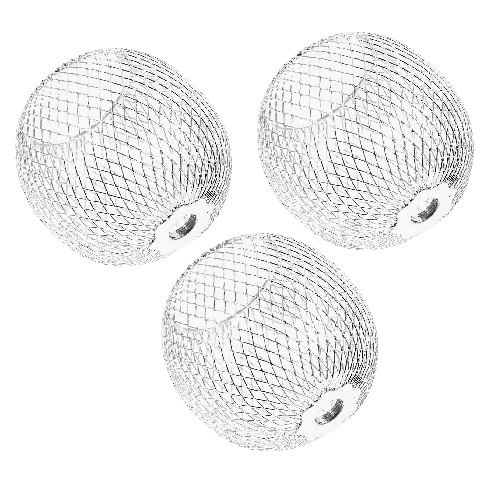 

3 Pcs Lampshade Spherical Hollow-out Candlestick Gadgets Premium Material Adornment Decor Metal