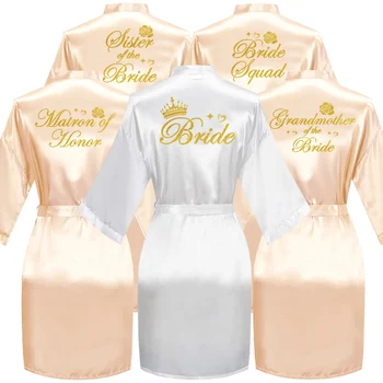Nonna della sposa Accappatoio da sposa Abito da sposa Sposa Damigella d'onore Abiti da sposa Donna Addio al nubilato