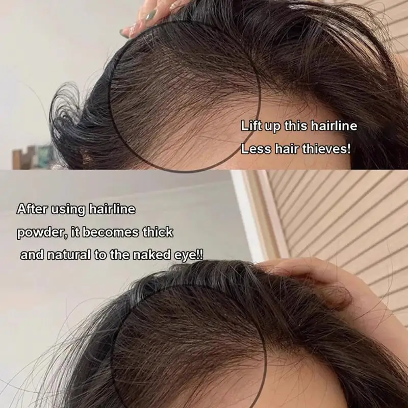 Hair Line Powder 4g Black Root Cover Up Natural Instant Waterproof Hairline Shadow Powder Hair Concealer Coverage 13color hair building powder hair coloring product