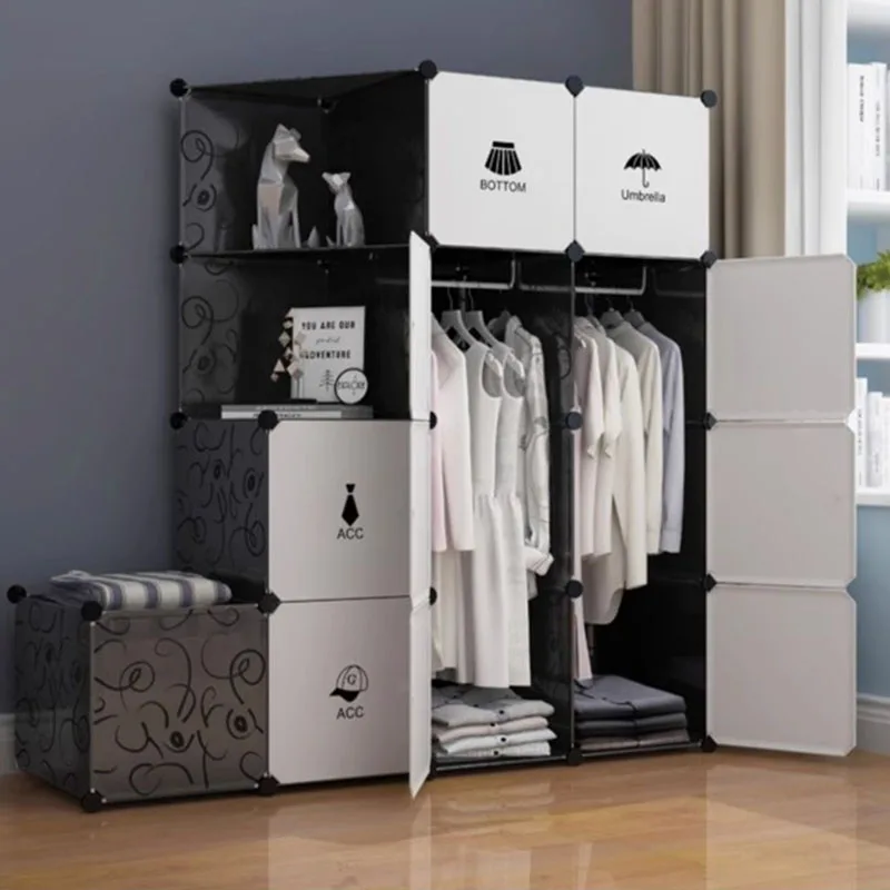 Armario organizador de almacenamiento de joyas, Armario de dormitorio, estante portátil, ahorro de espacio, muebles para el hogar