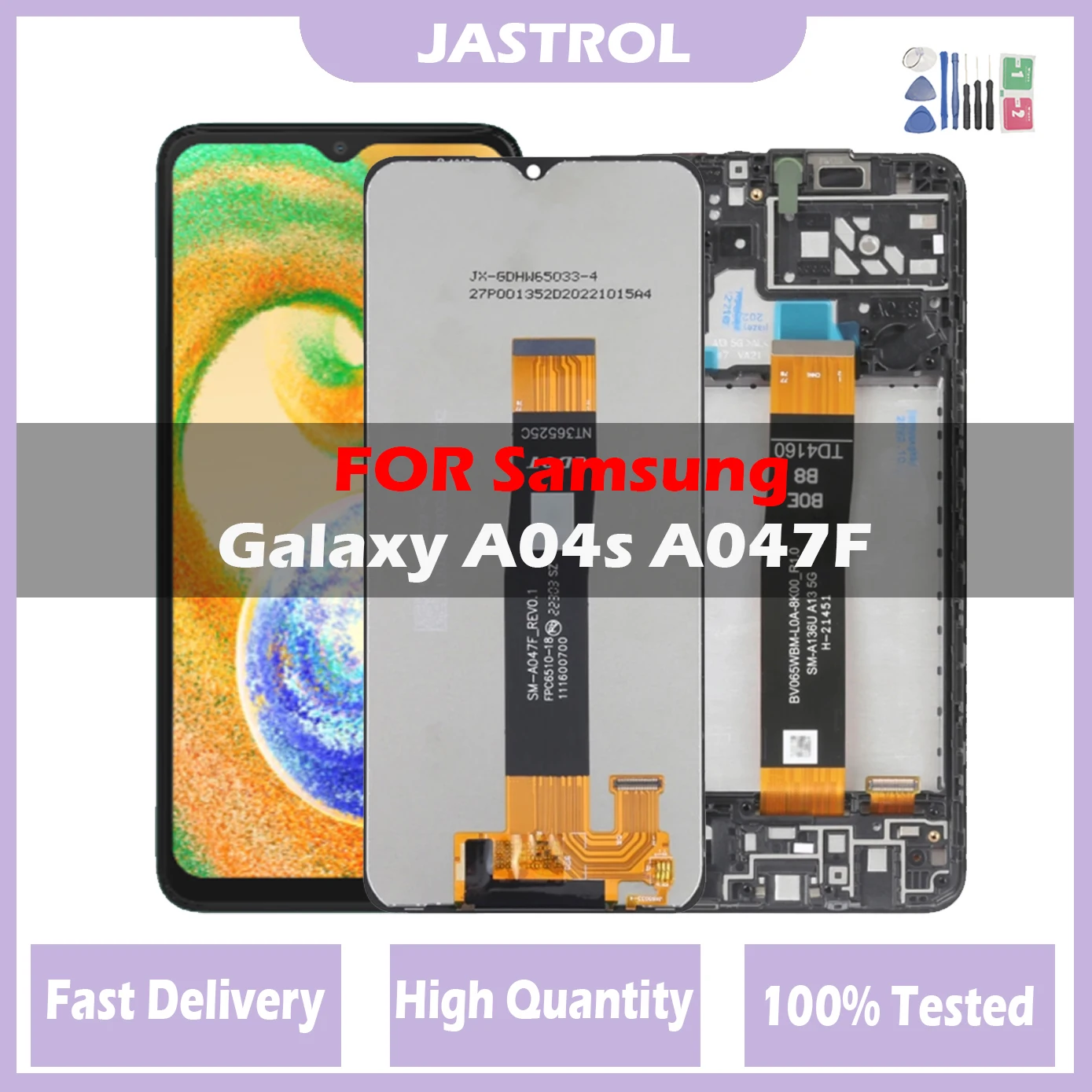 Nuovo Lcd Per Samsung Galaxy A04S Display Lcd Touch Screen Digitizer Per Samsung A04S Lcd Per Samsung A047F A047F/Ds A047F/Dsn