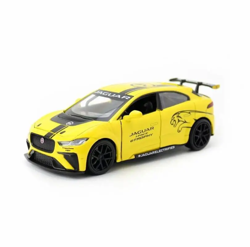 

Модель автомобиля из сплава 1:32Jaguar I-Pace, металлическая модель спортивного автомобиля из литья под давлением, игрушки со светильник, игрушечный автомобиль, подарок ребенку на день рождения