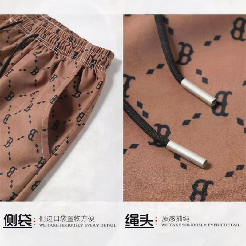 Breathable Summer Shorts Men Printing Quick Drying 2023 Fitness Sport Soft Vacation Casual Shorts Men's Cool Shorts Male 001H