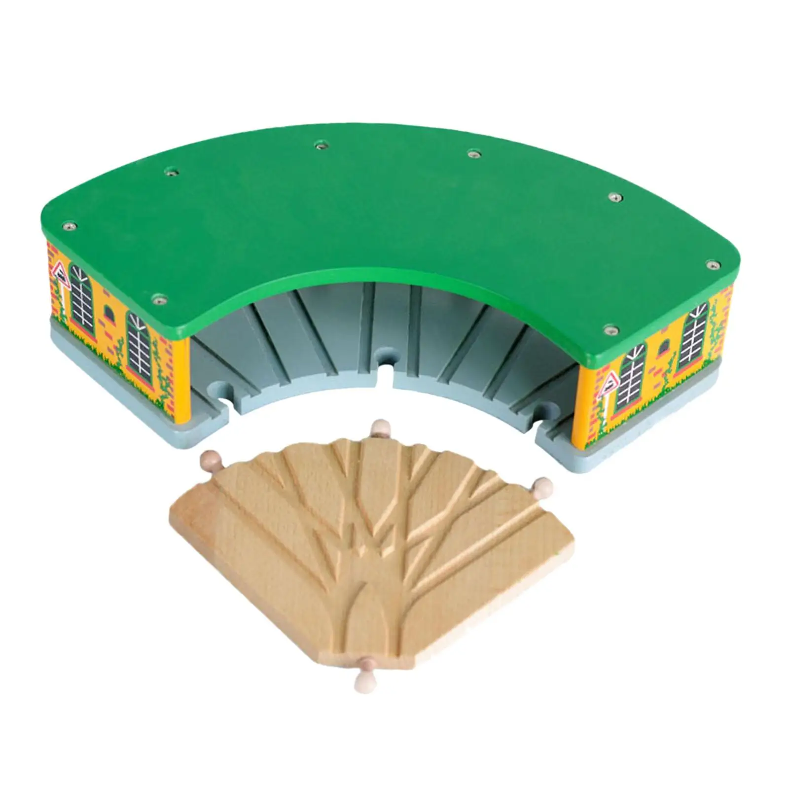 Wooden Train House Wood Train Toy Wood Train Shed for Fine Motor Skills Promoting Creativity Preschool Kids Birthday Gift Wooden Train House Wood Train Toy Wood Train Shed for Fine Motor Skills Promoting Creativity Preschool Kids Birthday Gift