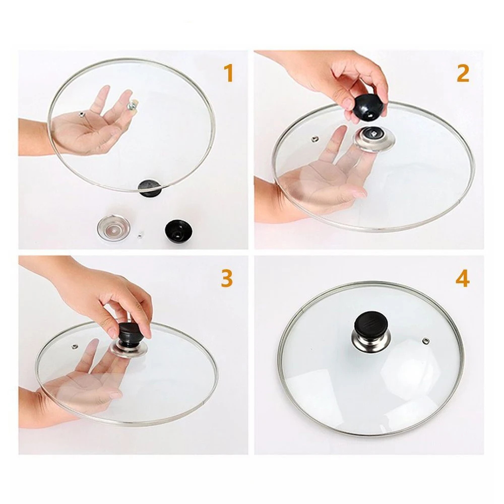 Pot Lid Handle Universal Lid Cover Kitchen Tools Knob Heat-Resistant Cooking Pan Lid Replaceable Handle Anti-Scalding Cookware Handgrip Cap, pot lid handle, pot lid knob, pot lid cover