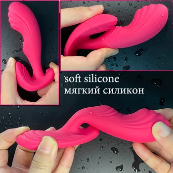 Double Penetration Dildo Vibrator Wireless Remote Control Strapon Sex Toys Anal Plug G-spot Couple Sex Toys Tied To The Penis 5