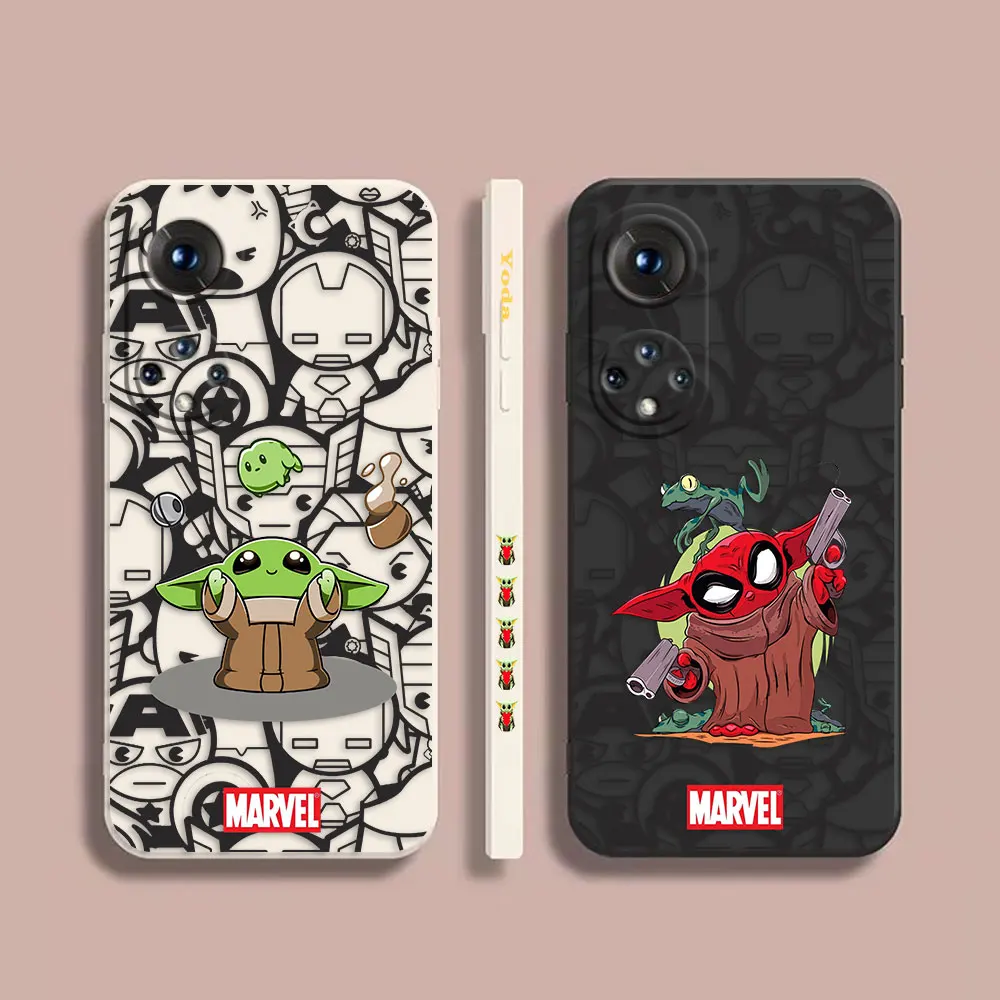 

Phone Case For Honor 8X 10 20 30 30S 50 9X X9A 70 90 MAGIC 5 PRO PLUS Case Funda Cqoue Shell Capa Comics Baby Yoda Cartoon