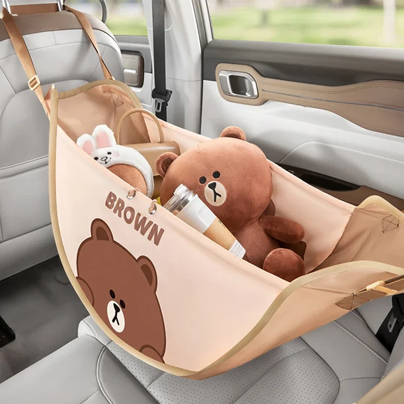 Portable Car Storage Bag Anime Cartoon High Capacity Hanging Organizer