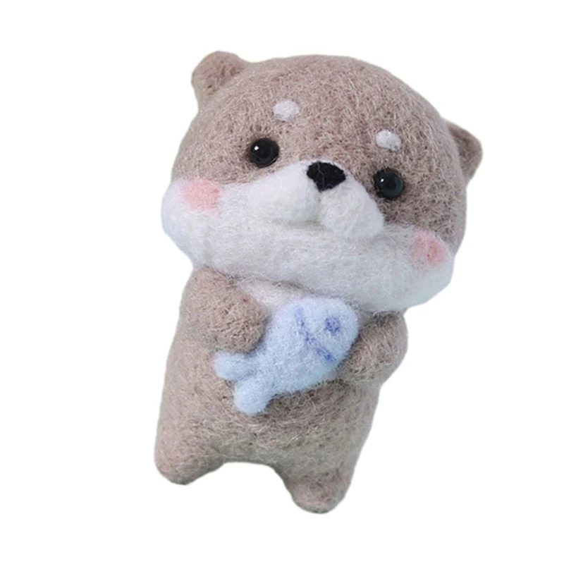 Needle Felting Set Capybara Felting Starter Kits with Poke Needle and Instructions Supplies DIY Craft needle felting kit needle felting painting kit