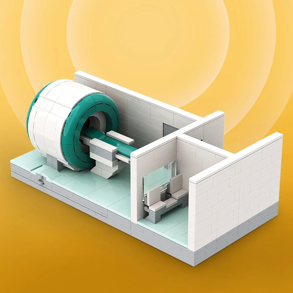 Moc Mri Scanner Modello Ospedaliero Particelle Assemblate Building Blocks Puzzle Giocattoli Per Bambini Decorazione Educativa Regalo